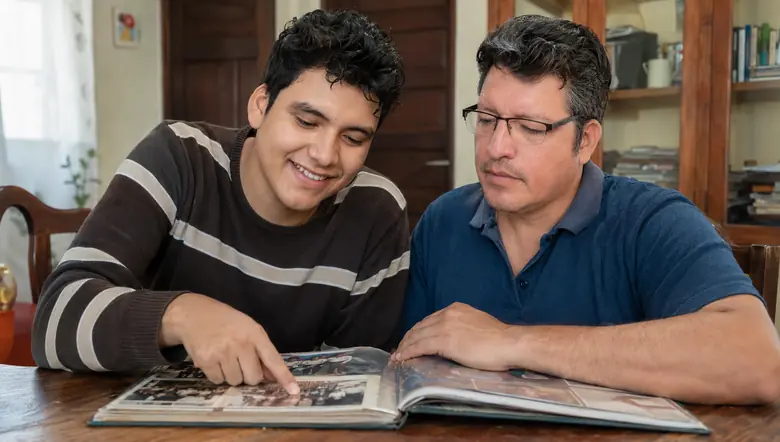 Enoc y su hijo Keithon, familia de Autismo Consejos Prácticos