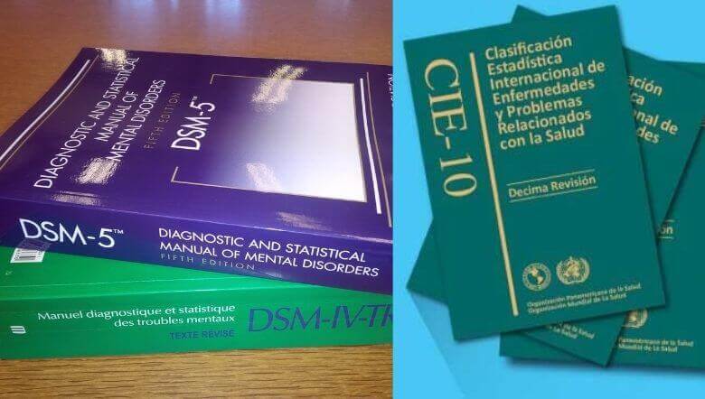 DSM 5 y CIE 10 son los manuales usados para el diagnostico de los trastornos psiquiatricos.