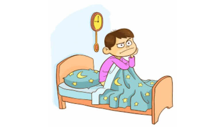 ¿Qué es la melatonina y para qué sirve? niño con insomnio