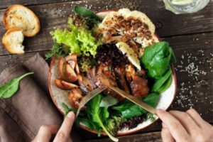 Imagen de un plato en la la dieta sin gluten y sin lactosa
