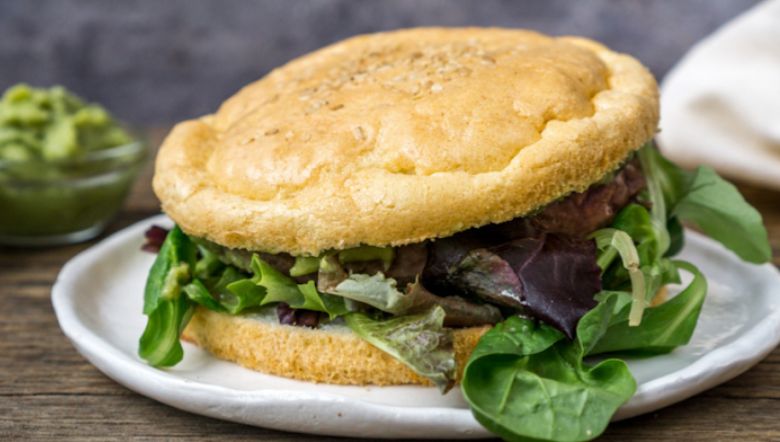 Dieta sin gluten y sin lactosa Dieta sin gluten y sin lactosa, imagen de una hamburguesa