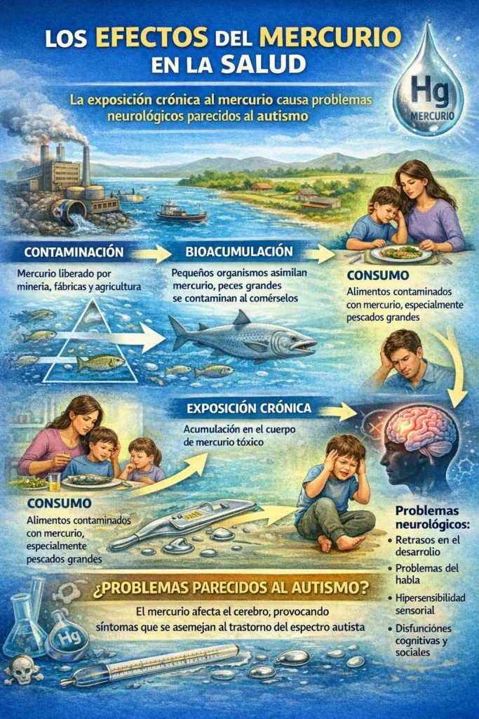 Agua contaminada por mercurio y sus efectos en el ser humano.