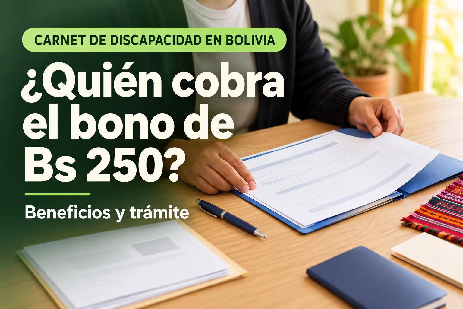 Carnet de discapacidad en Bolivia. ¿Quién cobra el bono de Bs 250? Beneficios y trámite.